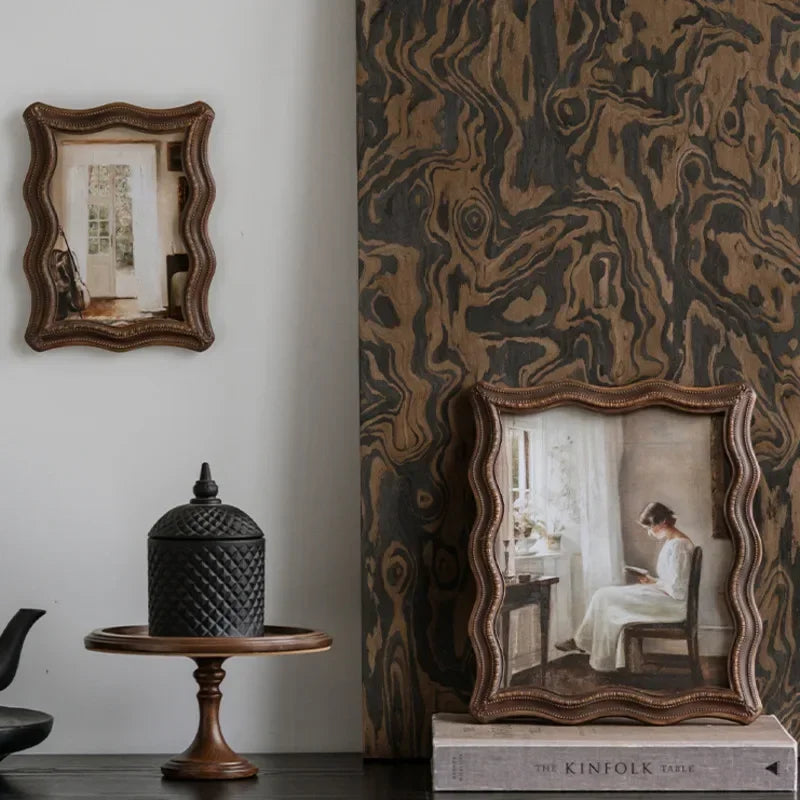 Cadre photo décoratif lavande avec texture 3D pour mur