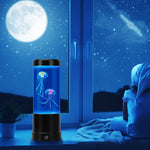 lampe led méduse couleur changeante usb batterie veilleuse table moderne enfants chambre anniversaire