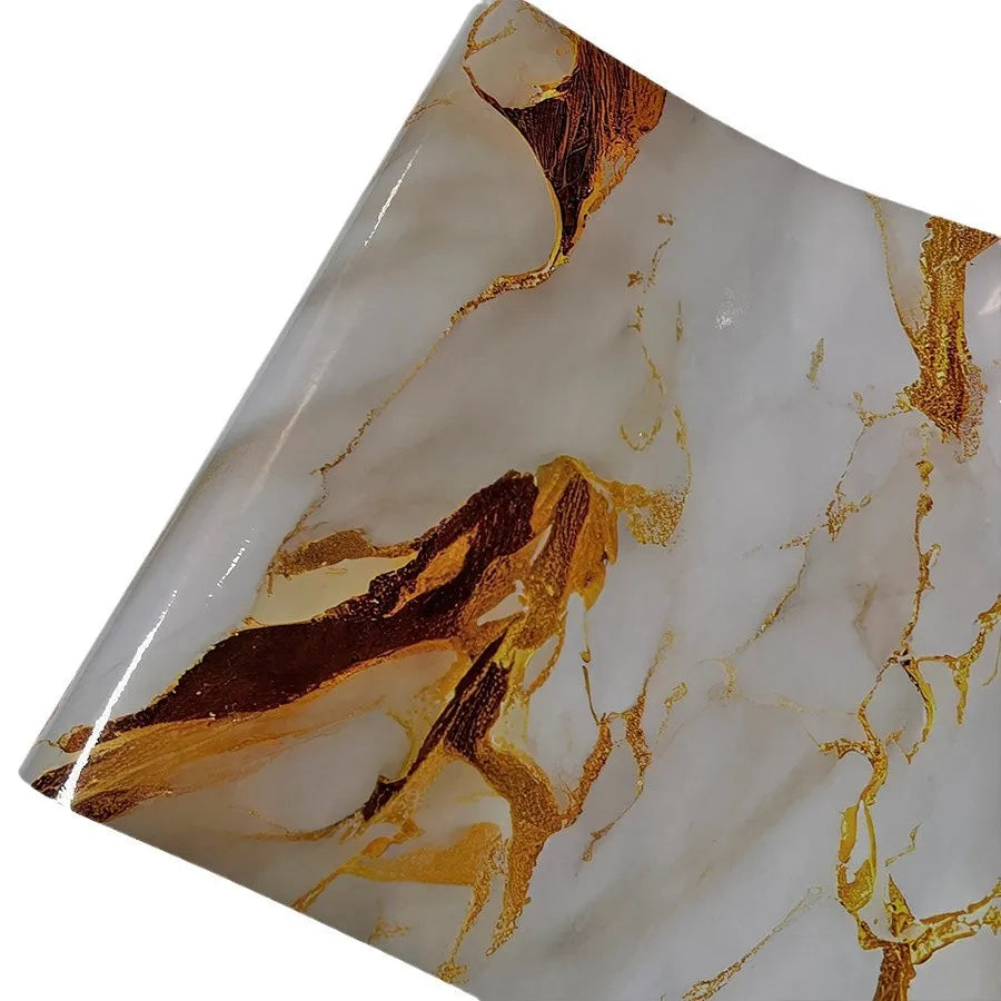 papier peint autoadhésif marbre doré moderne résistant eau cuisine chambre salon étanche diy bricolage