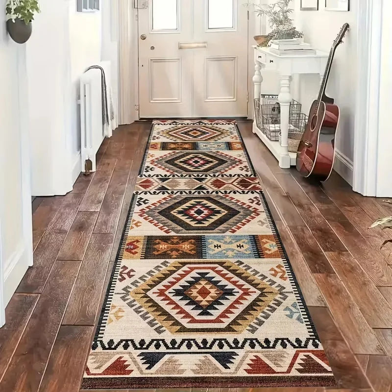 tapis multicolore moderne rayures ethnique adhésif salon chambre extérieur commercialisation