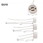 adaptateur électrique led gu10 mr16 câble blanc 10cm 15cm moderne