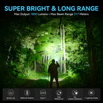 lampe torche led rechargeable usb 6000k noir vert certifications rohs ccc ul vde
