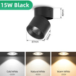 spot led pliable blanc moderne salon chambre salle bain maison intérieur