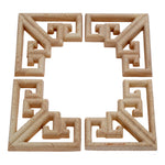 cornières décoratives bois motif géométrique fleuri classique décoration mur porte armoire lit