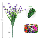 bouquet artificiel violet orange jaune blanc moderne minimaliste intérieur mariage anniversaire baby shower