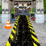 tapis moderne rayures diagonales noir jaune facile nettoyer durable salon extérieur commercialisation
