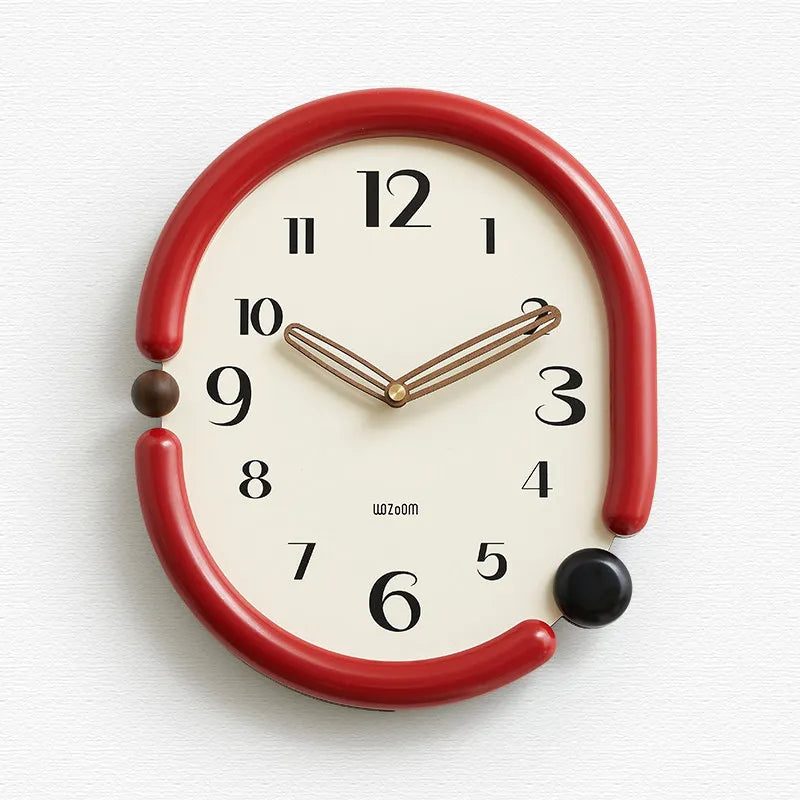 horloge murale moderne noir blanc aiguille circulaire salon environnement protection batterie