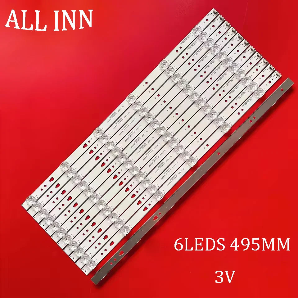 bande led blanc moderne 495mm kit 12 pièces éclairage télévision haute qualité