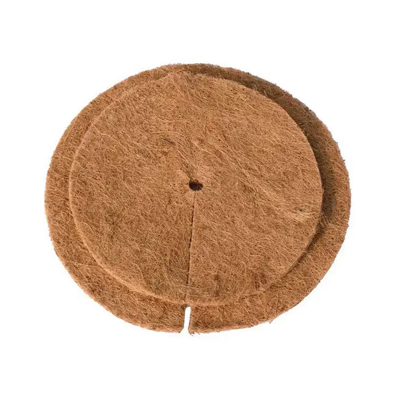 tapis protection pots fleurs marron clair texture naturelle antigel biodegradable 20cm 25cm 30cm 35cm