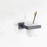 accessoires salle bain gris étagère serviettes porte savon moderne minimaliste porte soucoupe porte sèche