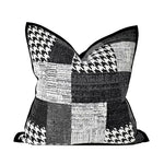 coussin carré géométrique noir blanc beige contemporain canapé chaise lit voiture remplissage optionnel