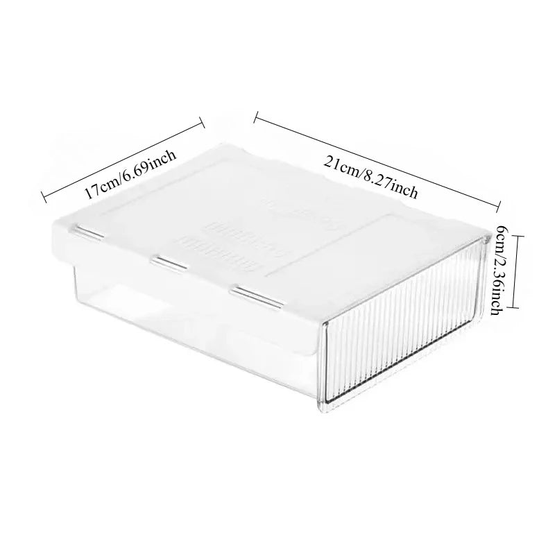 tiroir invisible transparent moderne adhésif rangement réutilisable plastique ridges