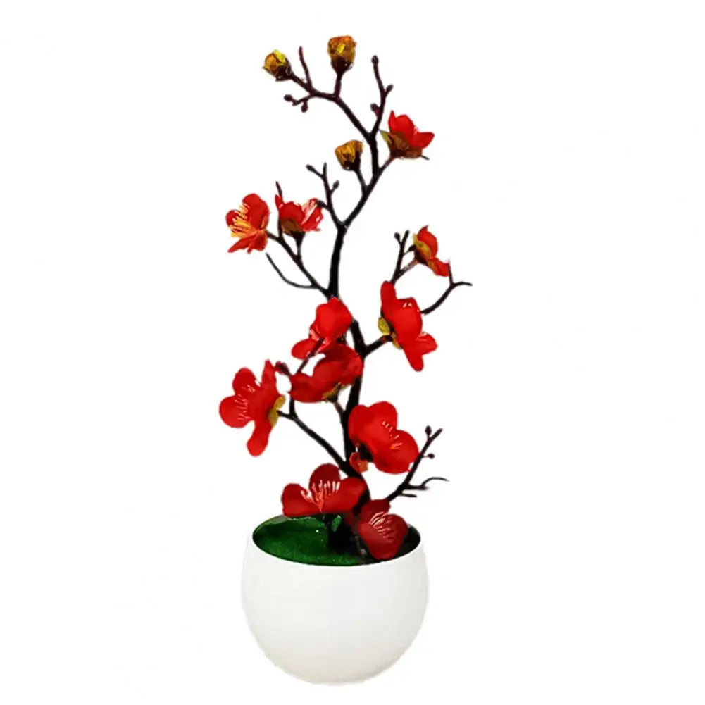 plantes artificielles fleurs vertes pot blanc intérieur décoration moderne anniversaire baby shower