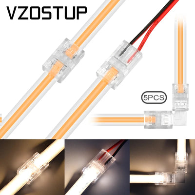 Connecteur d'angle L pour bande LED COB 8mm