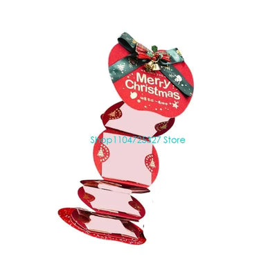 Enveloppe Noël compartiments multiples motifs étoiles flocons Père Noël