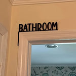 plaque décorative noire lettre bathroom relief classiqueintérieur fixations mur