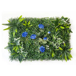 mural végétal artificiel feuilles fleurs moderne extérieur intérieur vert blanc
