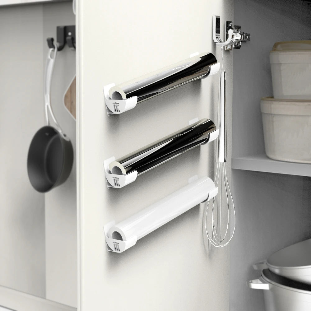 organisateur sacs poubelle adhésif blanc noir moderne multifonction chambre cuisine