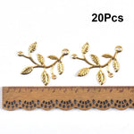 connecteurs métal doré feuilles branches décoration artisanale scrapbooking bijouterie 21 78mm