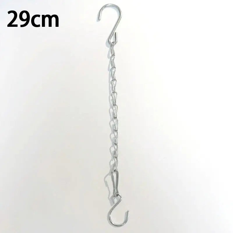 chaînes suspendues crochet fleurs paniers oiseaux jardinières lanternes ornements noir argent doré moderne minimaliste