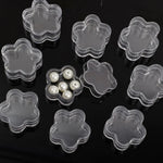 boîtes rangement transparentes coeur couvercle pression conteneurs organisateurs bijoux bonbons mini boîte 100pcs 10pcs