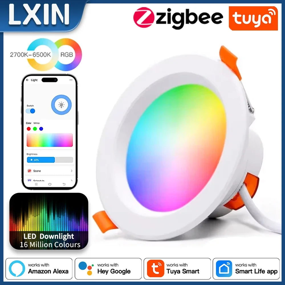 Spot LED intelligent 16 millions couleurs RGB CW compatible Alexa Google