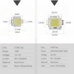 ampoules led cob 10w 20w 30w 50w 100w blanc chaud froid haute luminosité modernes