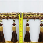 ruban franges dorées rouge gris marron bleu marine classique élégant rideaux vêtements textiles maison