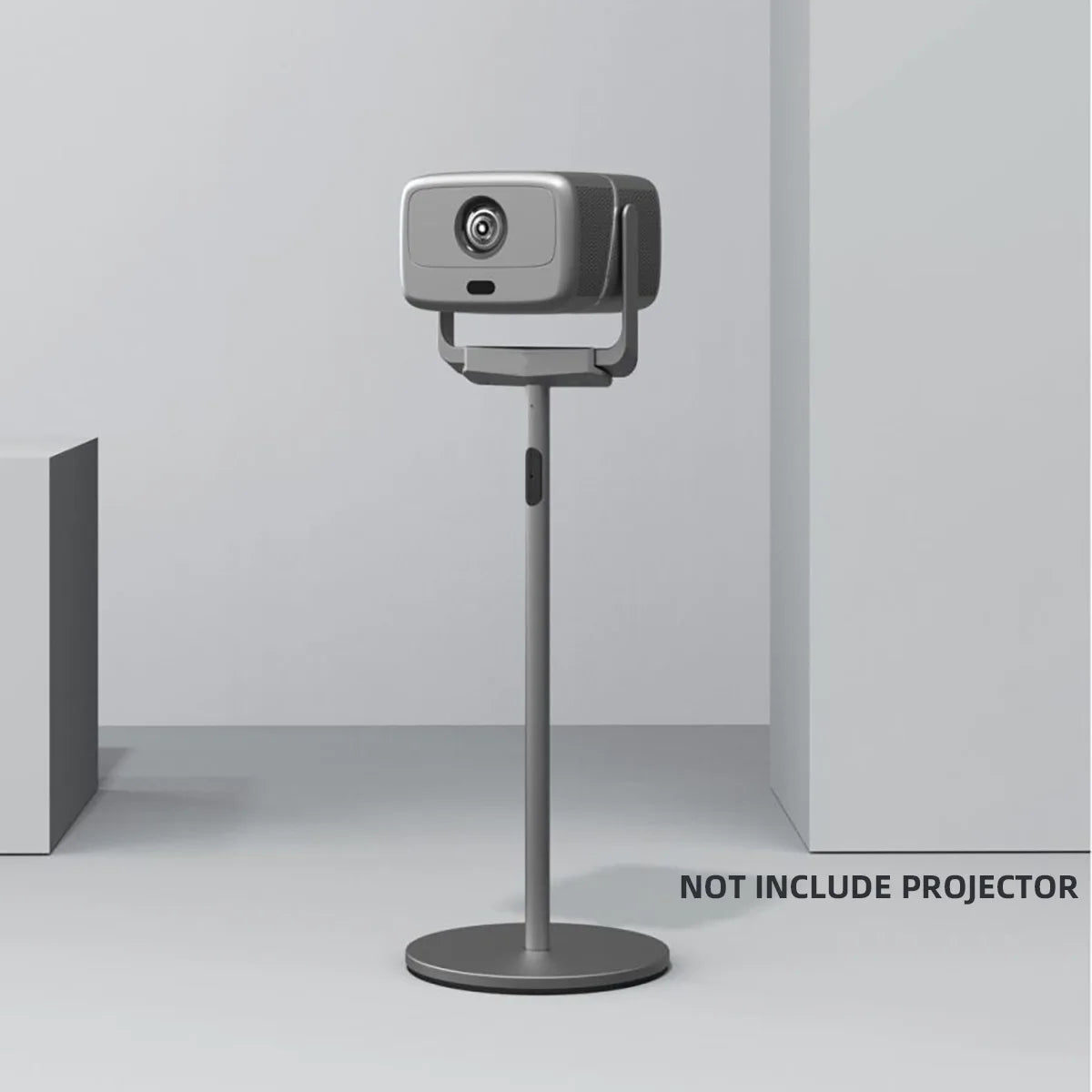 support projecteur réglable 25 65cm gris métallisé lisse moderne câble intégrérotation 360 độ