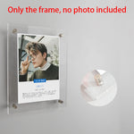 Cadre photo transparent moderne clips magnétiques acrylique suspendu peinture murale enfant 10.2x15.2cm 12.7x17.8cm 15.2x20.3cm
