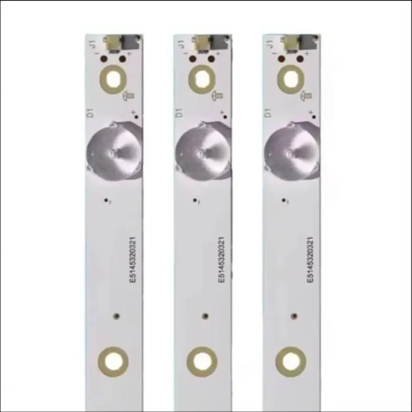 bande led rétro éclairage 3v blanc leds 620mm moderne télévision fixations électriques