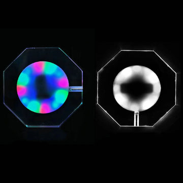 Dessous de verre LED rechargeable USB noir pour cocktails