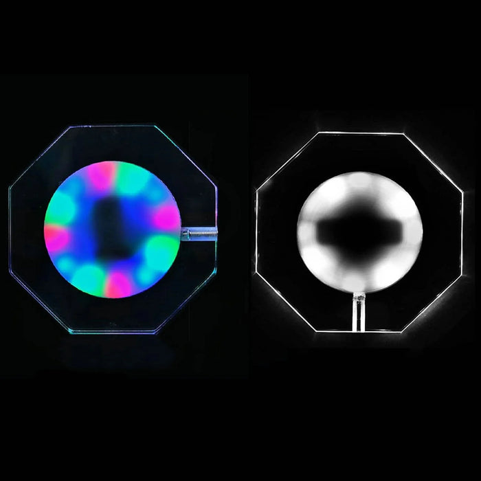 Dessous de verre LED rechargeable USB noir pour cocktails