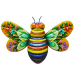 décoration murale abeille colorée motifs floraux chambre salon extérieur