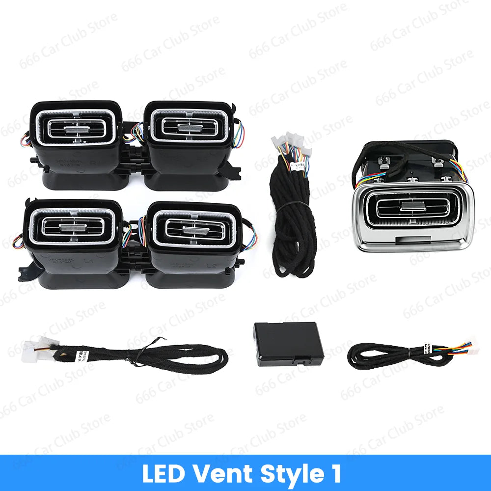 cache tweeter voiture adhésif noir moderne lampe ambiance décoration intérieure auto led module contrôle