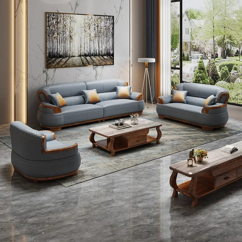 canapé moderne tissu motifs géométriques coussins gris clair minimaliste salon