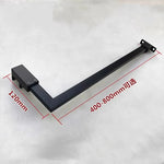 barre douche inox tige vis fixations plaque moderne minimaliste argenté noir blanc métal