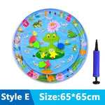 tapis d'eau gonflable chat chien pompe motif poisson jeu sensoriel