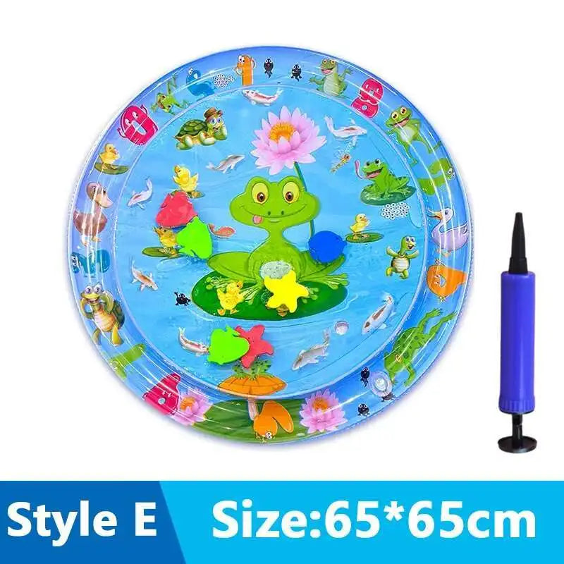 tapis d'eau gonflable chat chien pompe motif poisson jeu sensoriel