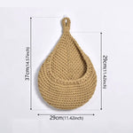 paniers rangement crochet rustique beige respectueux environnement boho chic decoration cuisine