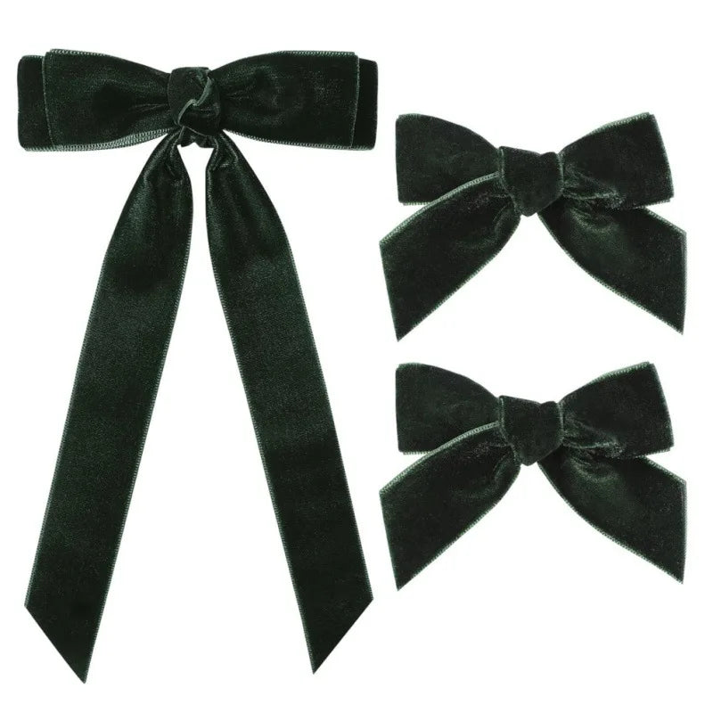 rubans velours classiques clips métalliques barrettes cheveux filles élégantes ornements cheveux ACCESSOIRES HEADWEAR