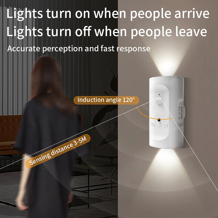 lampe murale led tactile blanc moderne affichage numérique port usb