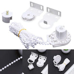 rideau blanc moderne kit clips rouleau accessoires fenetre store enrouleur fixations blancs opacité