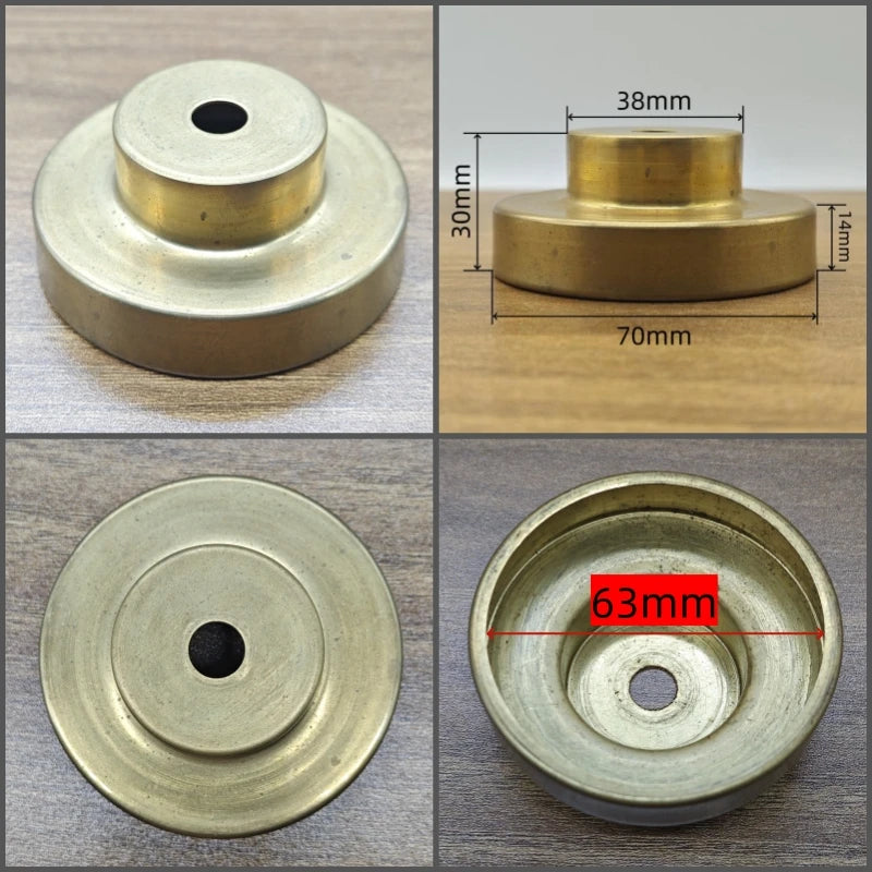 disques métalliques dorés classiques perforations opaques variés tailles incluses