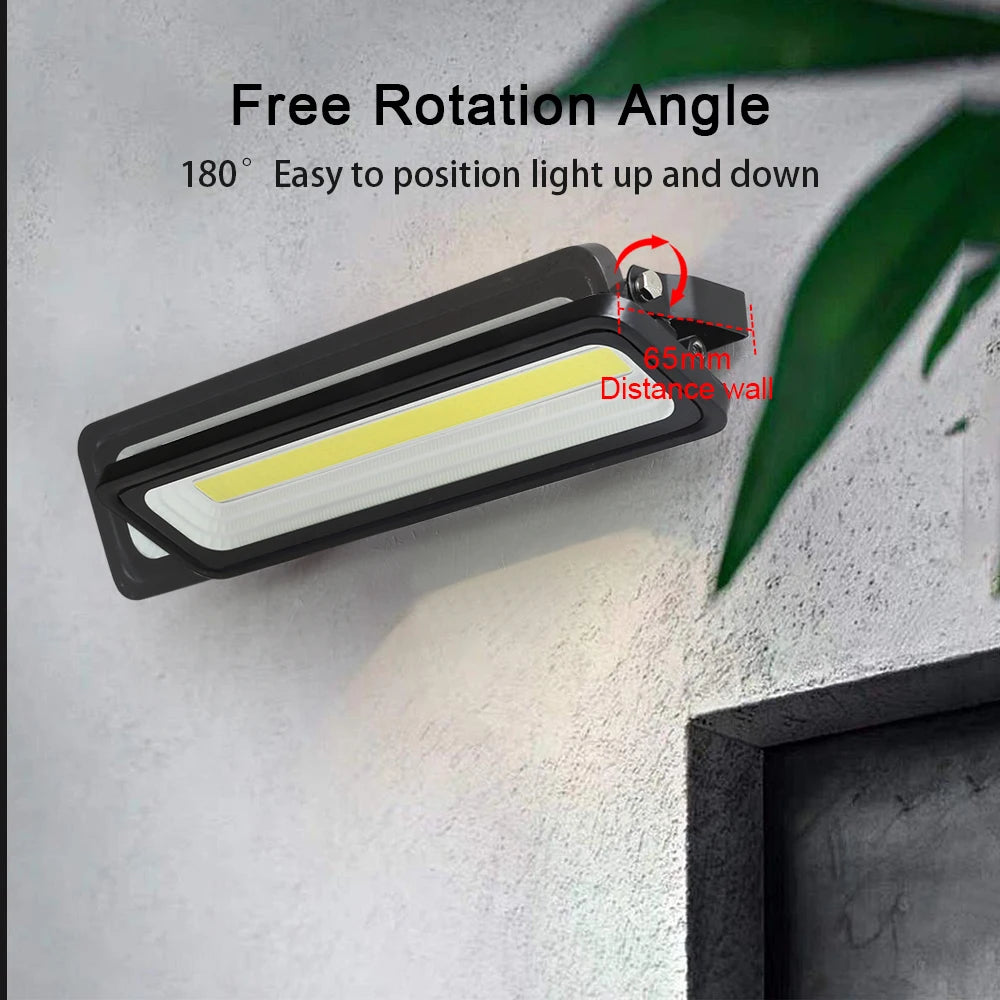 projecteur led moderne ip65 noir blanc fixations vis cables couleurextérieur résistant