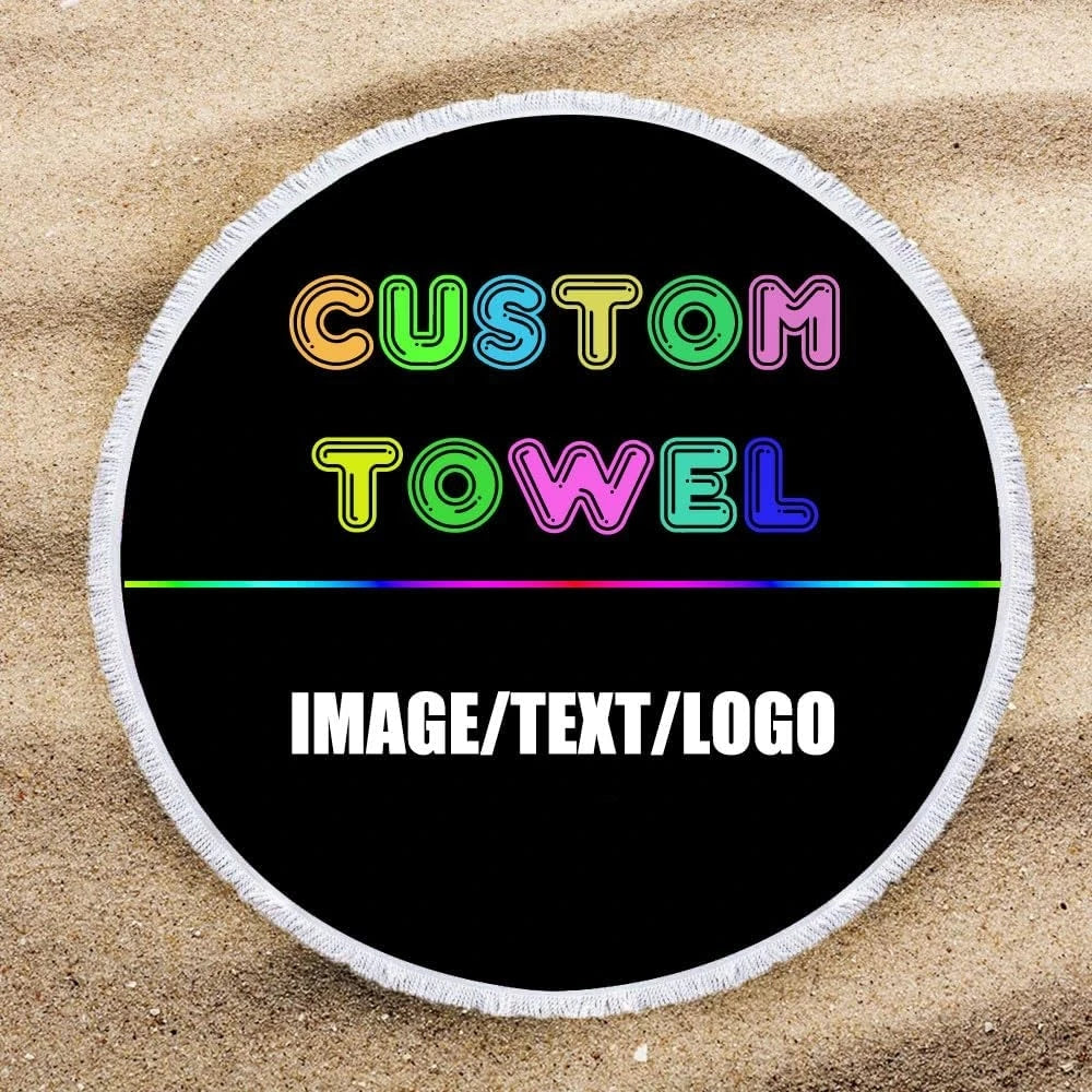 serviette plage ronde rapide sèche microfibre imprimé animaux couleurs moderne graphique absorption rapide