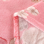 couverture polaire fleur rose printemps automne portable qualité hospitalière hôtelière voyage maison
