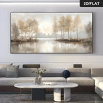 toile peinte paysage abstrait moderne minimaliste 20x40cm 30x60cm 40x80cm 50x100cm 60x120cm 70x140cm