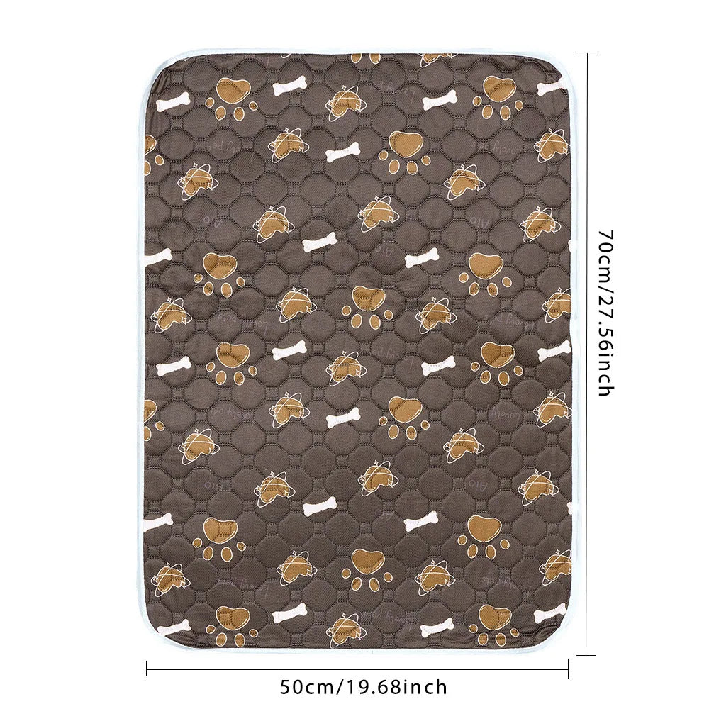 tapis absorbant imperméable chien chat motif pattes coeur lavable antidérapant intérieur moderne bleu