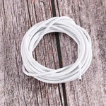 corde rétractable rideau blanc anneaux crochets métalliques kit 3m durable opaque minimaliste